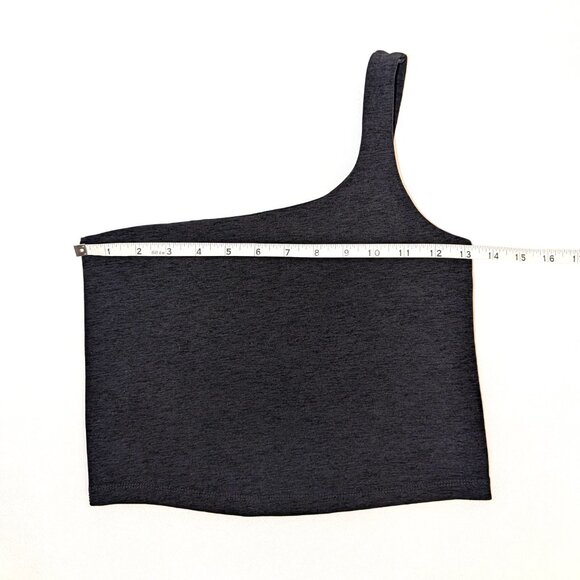 Beyond Yoga | Spacedye One Shoulder Cropped Tank Darkest Night | Size Small - Picture 7 of 10